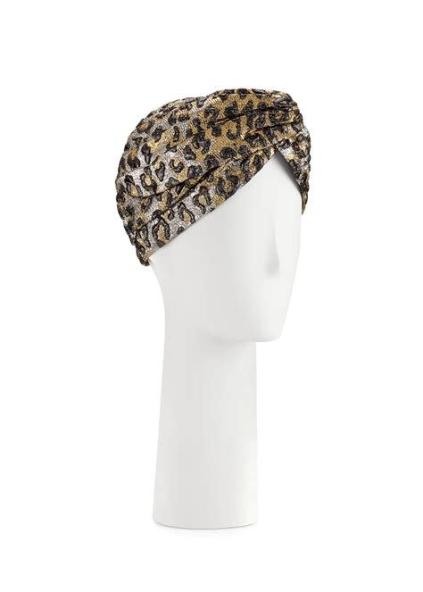 gucci leopard print turban